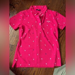 Calloway pink flamingo golf  Tshirt size LL